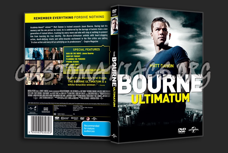 The Bourne Ultimatum dvd cover