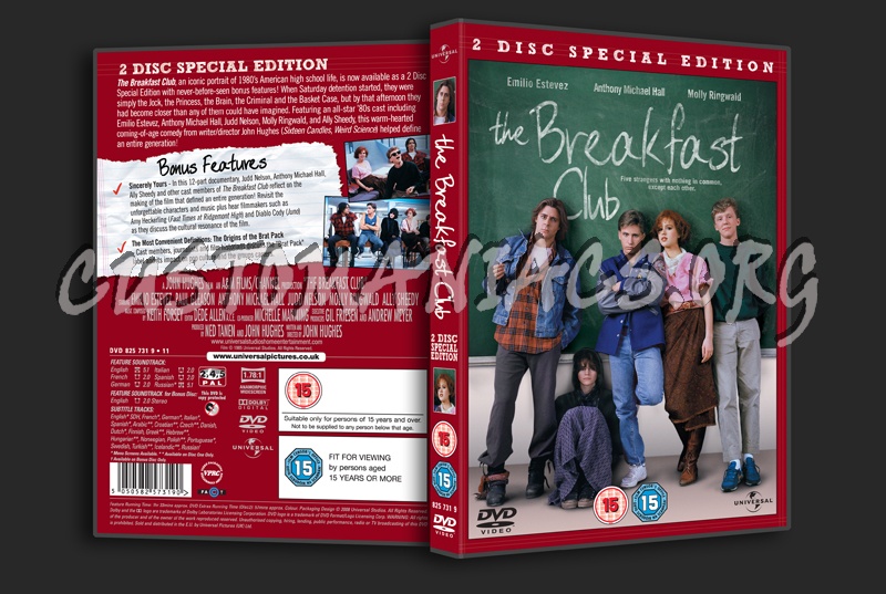 The Breakfast Club dvd cover