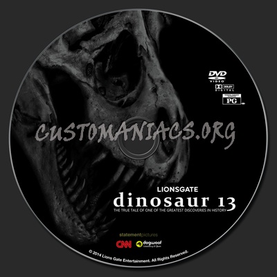 Dinosaur 13 (thirteen) dvd label