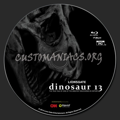 Dinosaur 13 (thirteen) blu-ray label