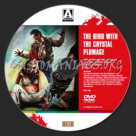 The Bird With The Crystal Plumage dvd label