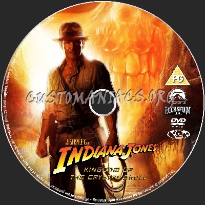 Indiana Jones and the Kingdom of the Crystal Skull dvd label