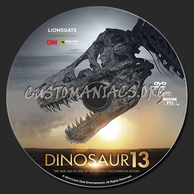 Dinosaur 13 (thirteen) dvd label