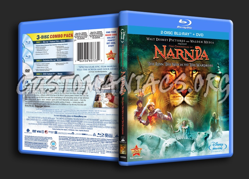 The Chronicles of Narnia blu-ray cover