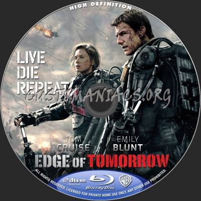 Edge Of Tomorrow blu-ray label