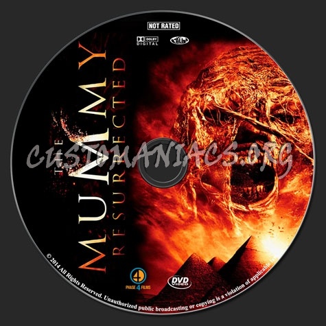 The Mummy Resurrected dvd label