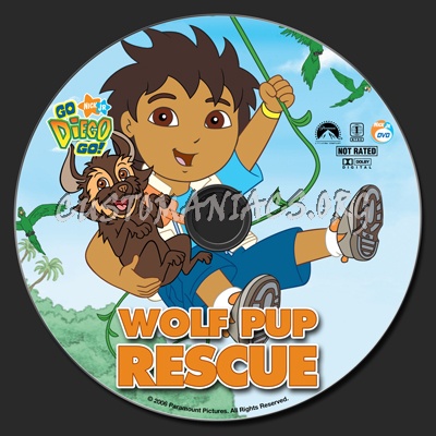Go Diego Go! Wolf Pup Rescue dvd label