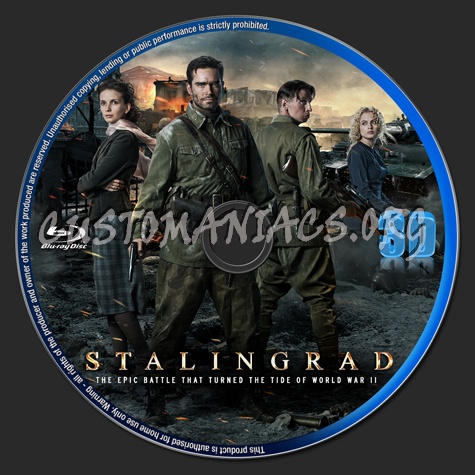 Stalingrad 3D (2014) blu-ray label