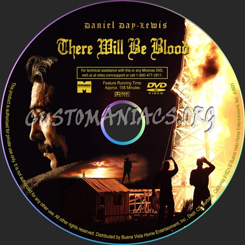 There Will Be Blood dvd label