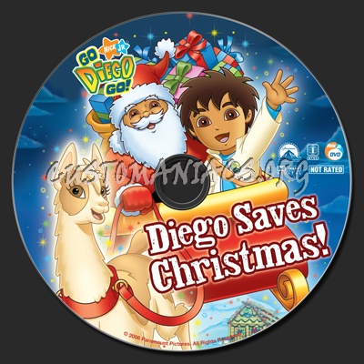Go Diego Go! Diego Saves Christmas! dvd label