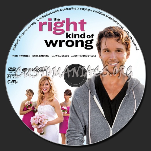 The Right Kind Of Wrong dvd label