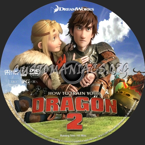 How to Train Your Dragon 2 (2014) dvd label