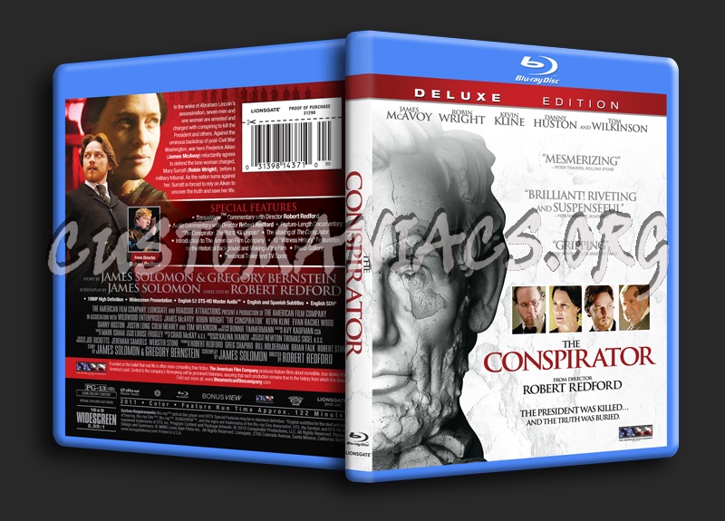 The Conspirator blu-ray cover