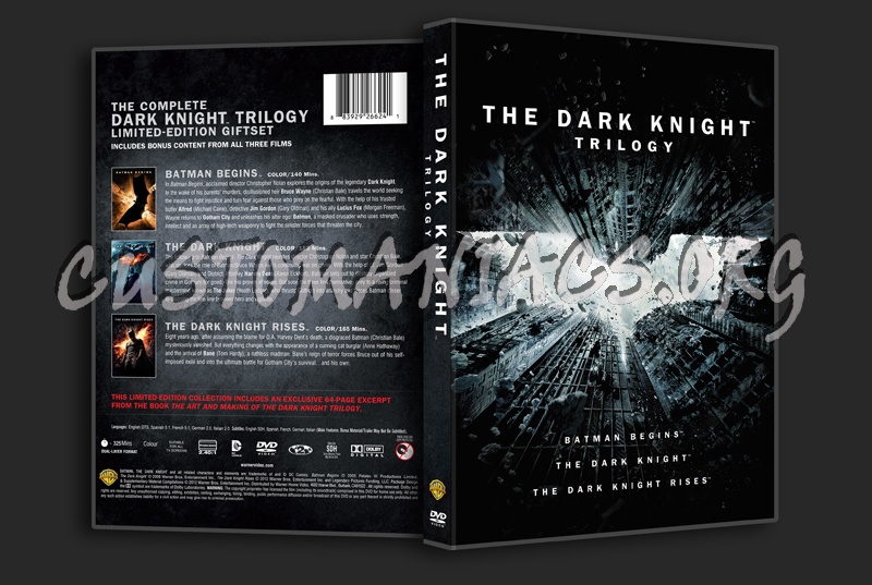 The Dark Knight Trilogy dvd cover