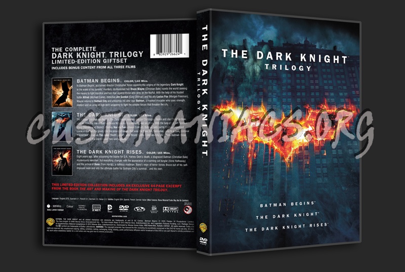 The Dark Knight Trilogy dvd cover