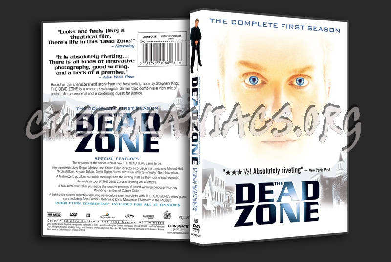 The Dead Zone Season 1 dvd cover