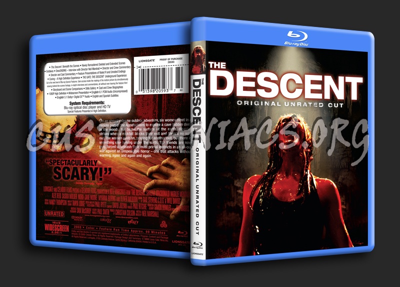 The Descent blu-ray cover