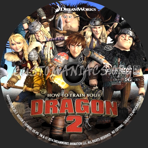 How to Train Your Dragon 2 (2014) dvd label