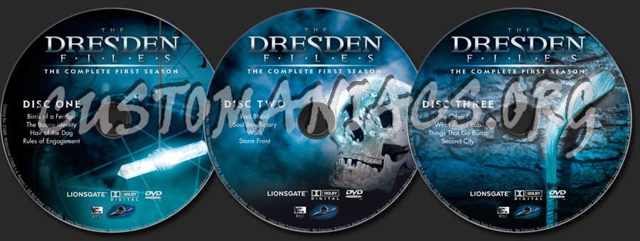 The Dresden Files Season 1 dvd label