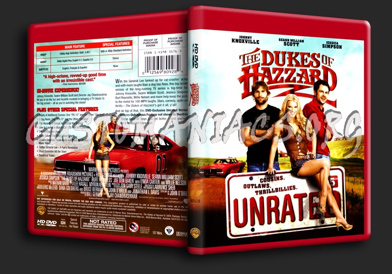 The Dukes of Hazzard dvd cover