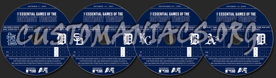 The Essential Games of the Detroit Tigers dvd label
