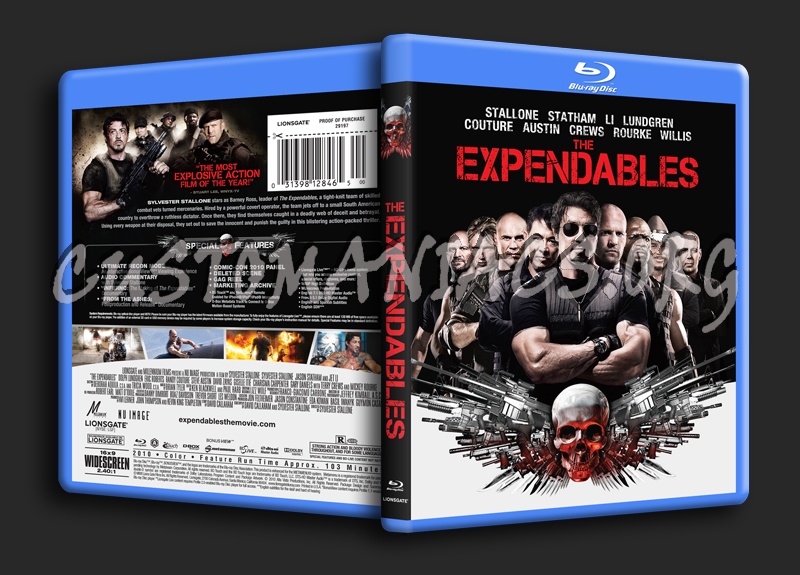 The Expendables blu-ray cover