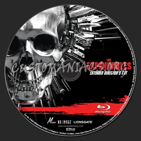 The Expendables blu-ray label