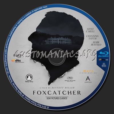 Foxcatcher blu-ray label