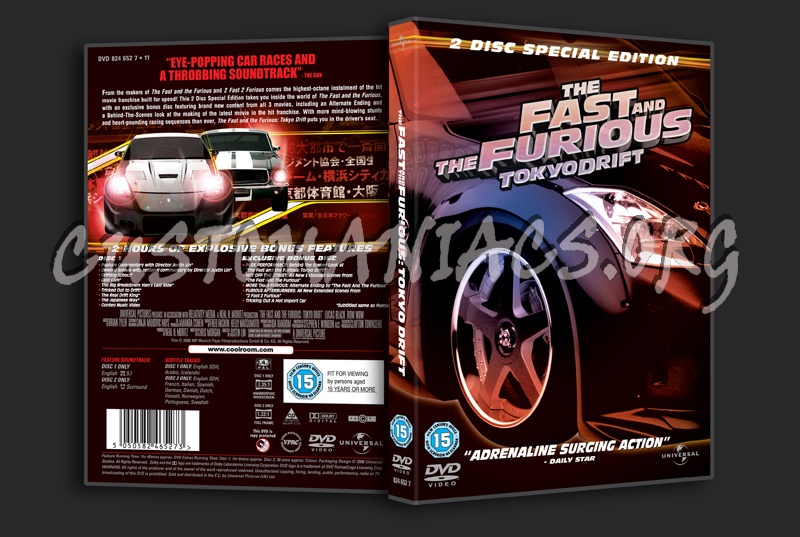 The Fast and the Furious Tokyo Drift dvd cover