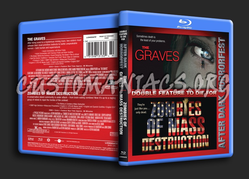 The Graves / Zombies of Mass Destruction blu-ray cover