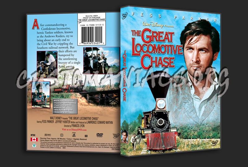 The Great Locomotive Chase dvd cover