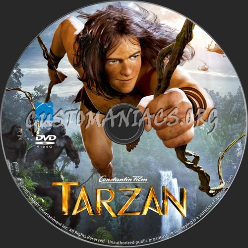 Tarzan dvd label