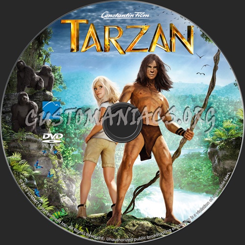Tarzan dvd label