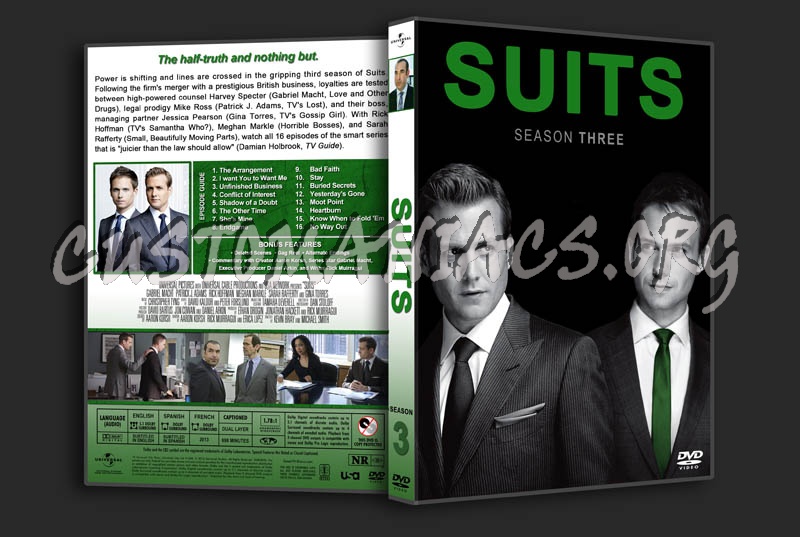 Suits: Seasons 1-5 dvd cover