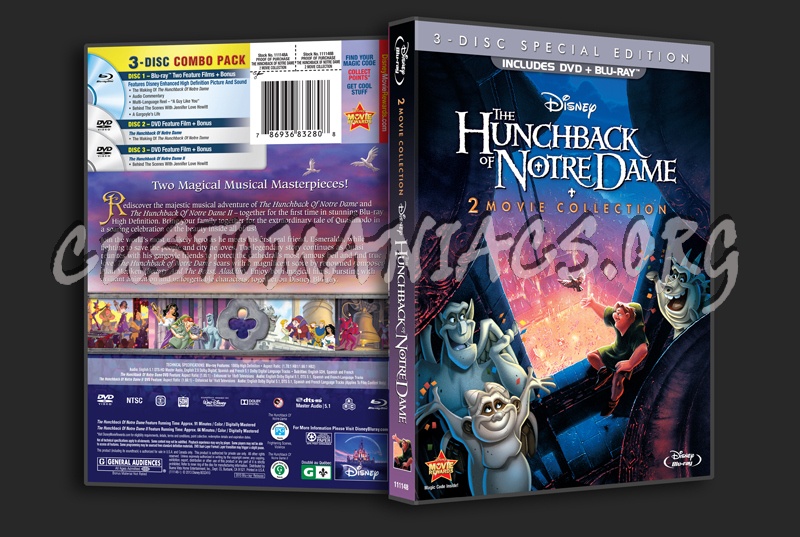 The Hunchback of Notre Dame 2 Movie Collection dvd cover