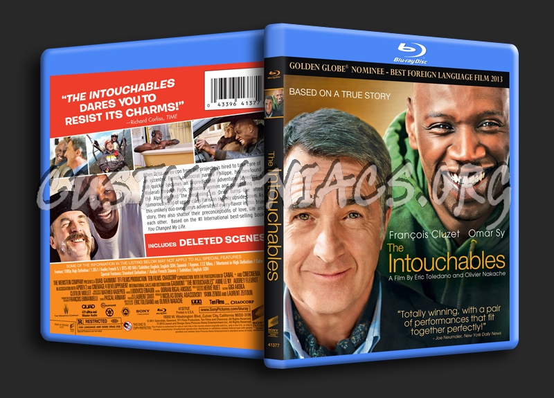 The Intouchables blu-ray cover