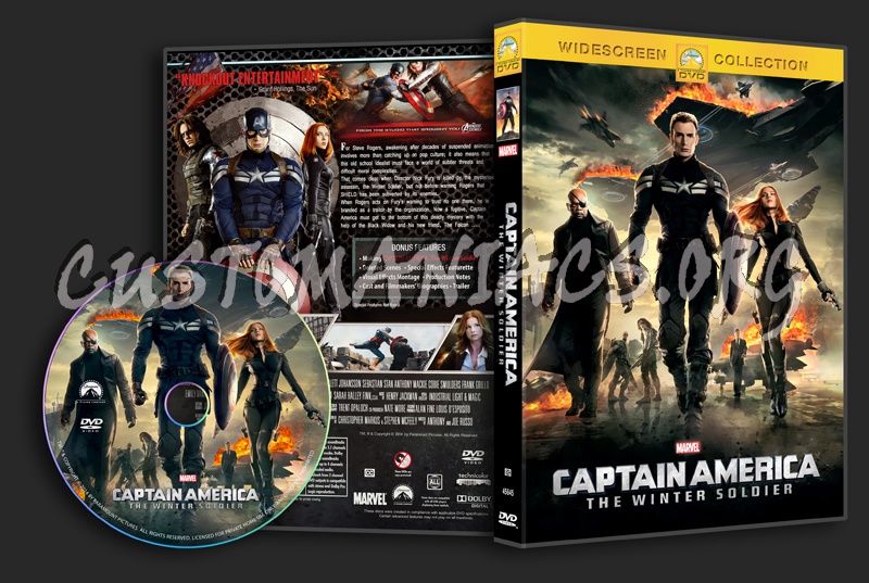 Captain America The Winter Soldier dvd cover