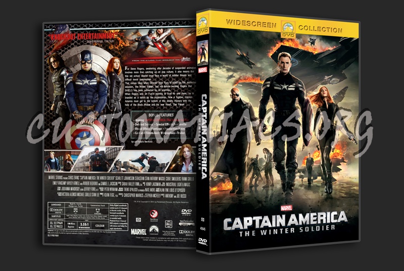 Captain America The Winter Soldier dvd cover