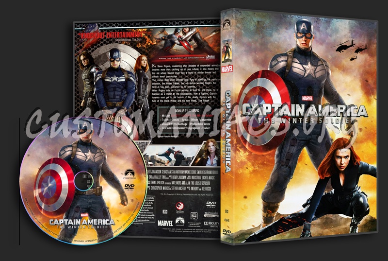 Captain America The Winter Soldier dvd cover