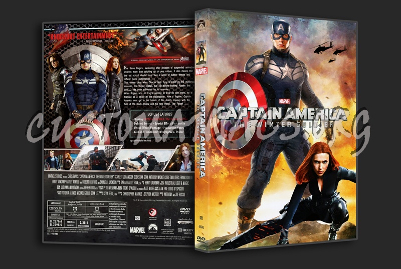 Captain America The Winter Soldier dvd cover