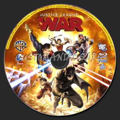 Justice League: War blu-ray label