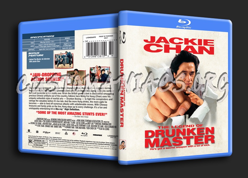 The Legend of Drunken Master blu-ray cover