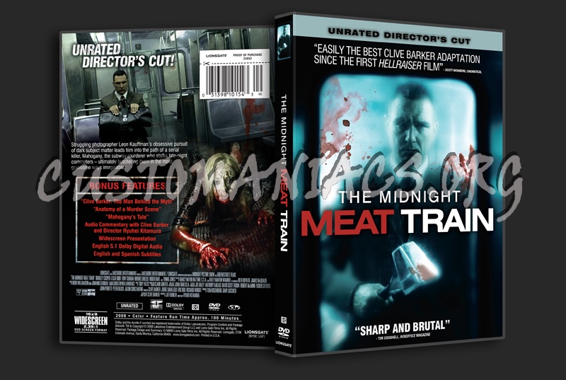 The Midnight Meat Train dvd cover