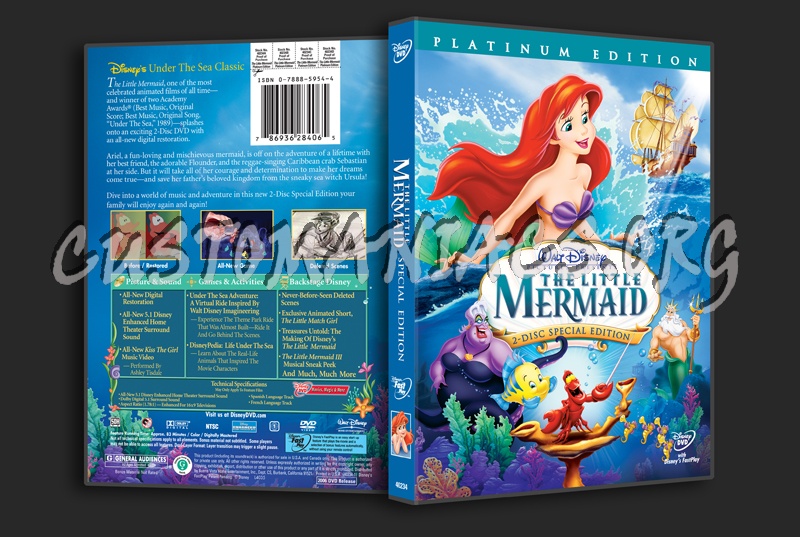The Little Mermaid dvd cover