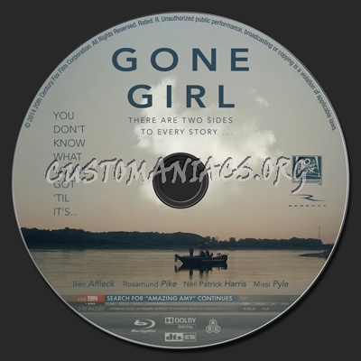 Gone Girl blu-ray label