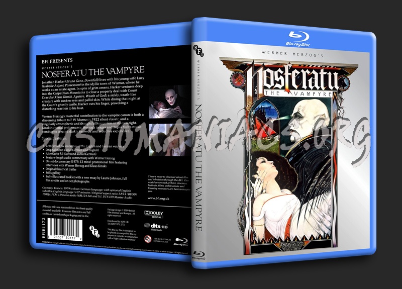 Nosferatu The Vampyre blu-ray cover