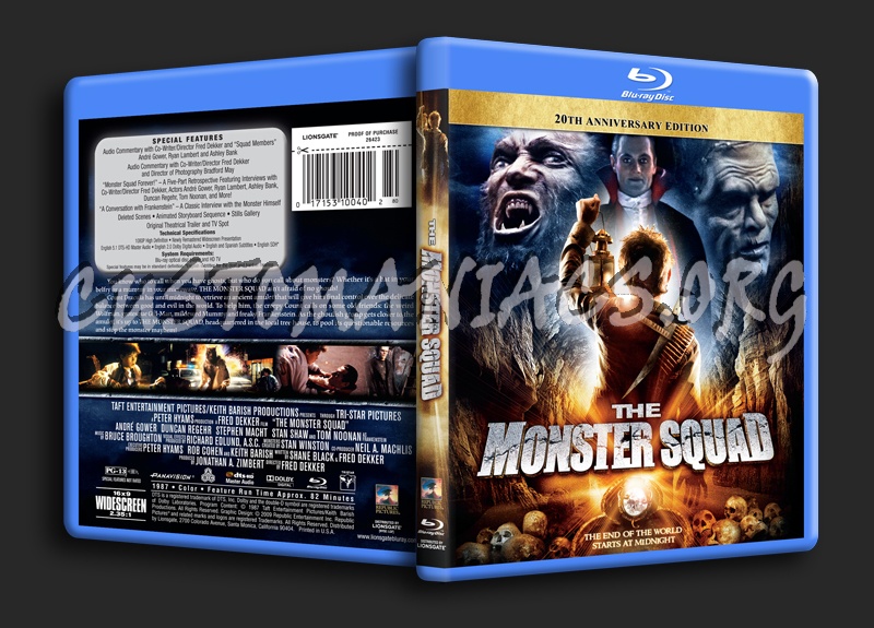 The Monster Squad blu-ray cover