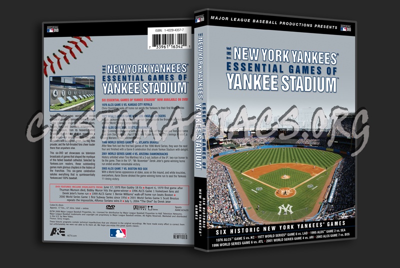 The New York Yankees Essential Games of Yankee Stadium dvd cover