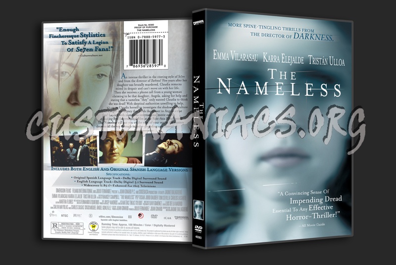 The Nameless dvd cover