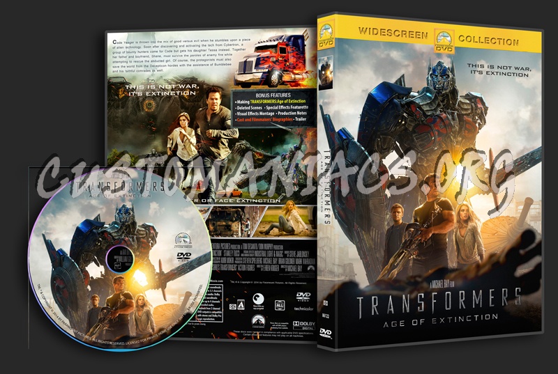 Transformers Age of Extinction dvd cover